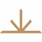 Ekena Millwork Saratoga Timber Gable Bracket, Western Red Cedar, 60"W x 35"H x 1 1/2"D x 3 1/2"F, 14/12 Pitch GBW060X35X0204SAR00SWR - alternate 1